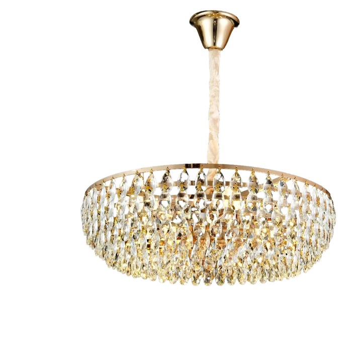 Candelabru Cristal CC1677/400GD, 4xE14, Diametru 35, Auriu, Becuri Neincluse