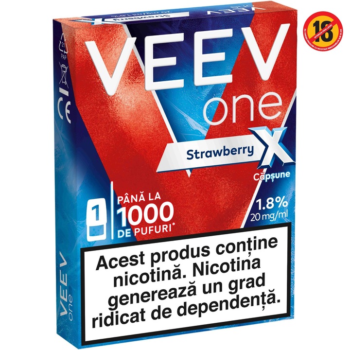 Rezerva tigara electronica VEEV ONE Strawberry X 1.8%