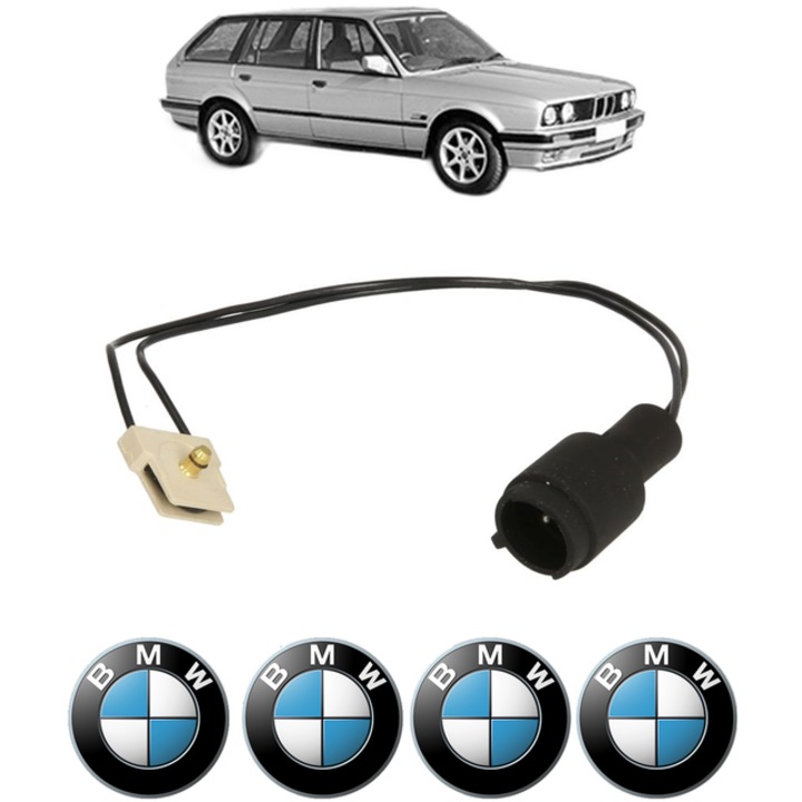 Senzor uzura placute frana BMW 3 Touring (E30) 320 i 129 CP din 1988 - 1991, Bosch, 4x Stickere auto cu BMW