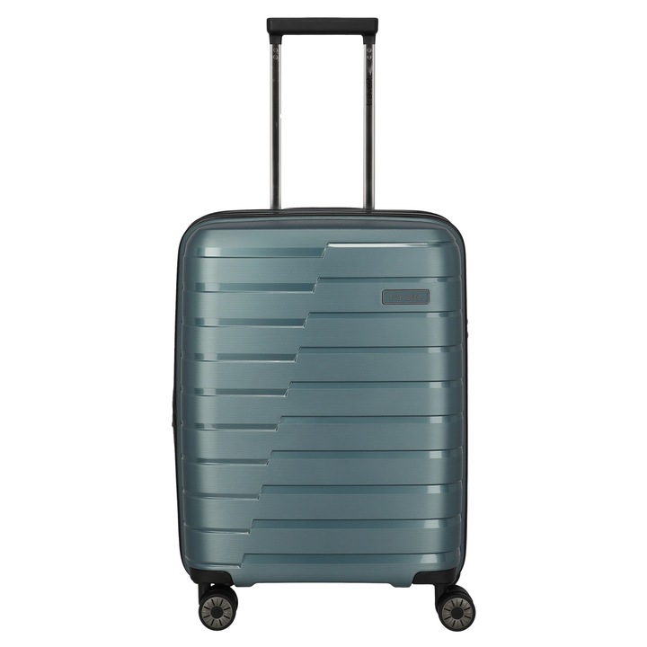 Troler de cabina(S) Travelite AIR BASE 4 roti DUBLE 55 CM - extensibil, albastru