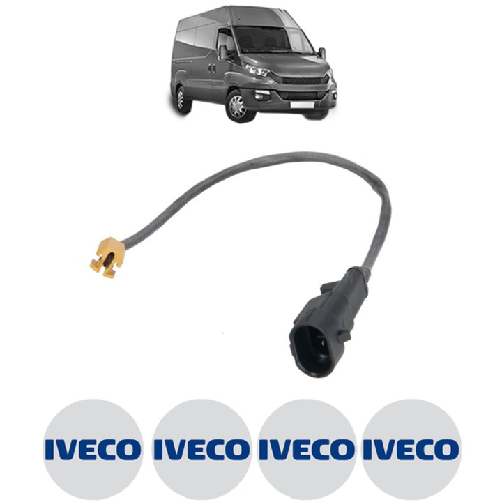 Senzor uzura placute frana IVECO DAILY VI Van 33S15, 35S15, 35C15 146 CP din 2014, Bosch, 4x Stickere auto cu IVECO