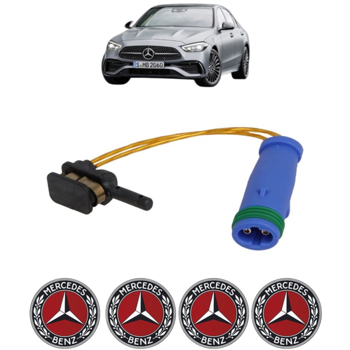 Senzor uzura placute frana MERCEDES-BENZ C-CLASS (W206) C 200 d (206.003) 163 CP din 2021, Bosch, 4x Stickere auto cu MERCEDES-BENZ