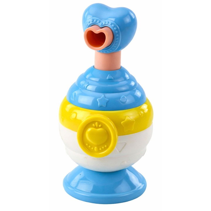 Fürdőjáték szett, LEAN Toys, kacsa, szappanadagoló, többszínű, 7,6x14,8x7,3cm