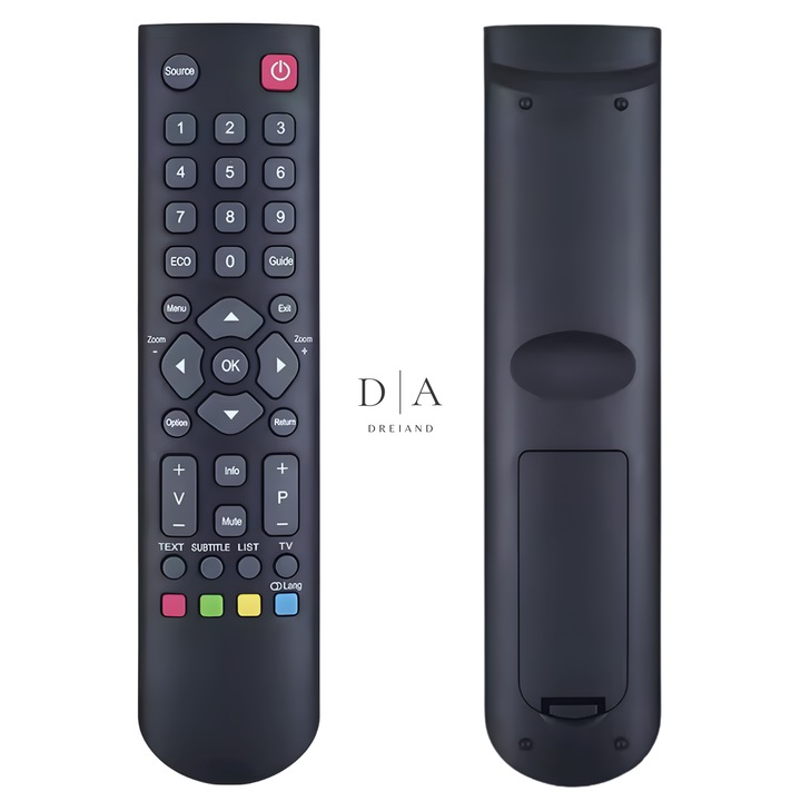 Telecomanda TV Universala compatibila cu TV LED, LCD, Vortex, Hyundai, Utok, Thomson, Lentel, Goldstar, Configurare automata, Baterii 2 x AAA