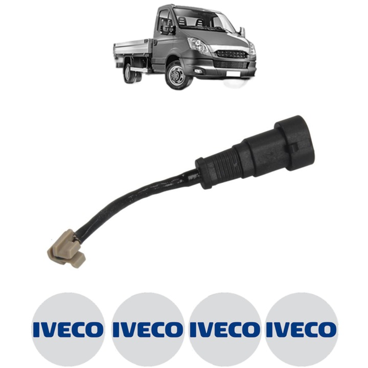 Senzor uzura placute frana IVECO DAILY V Platform/Chassis 26L11, 29L11, 29S11, 35C11D, 35S11, 40C11 106 CP din 2011 - 2014, Bosch, 4x Stickere auto cu IVECO