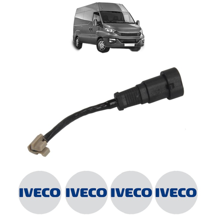 Senzor uzura placute frana IVECO DAILY VI Van 33S15, 35S15, 35C15 146 CP din 2014, Bosch, 4x Stickere auto cu IVECO