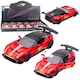 Masinuta sportiva, LEAN TOYS, 1:32, rosie cu detalii de curse, set 12 bucati