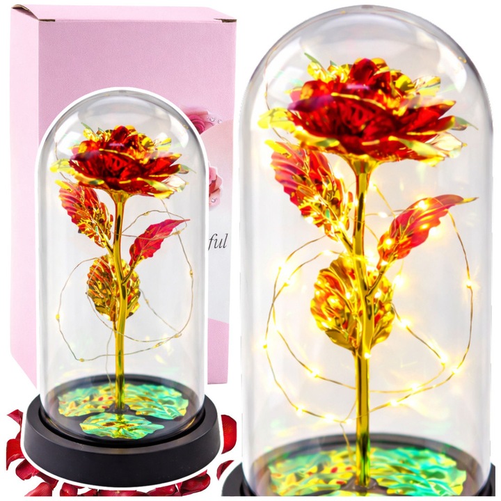 Trandafir Etern in Cupola de Sticla, LEAN, Iluminare LED