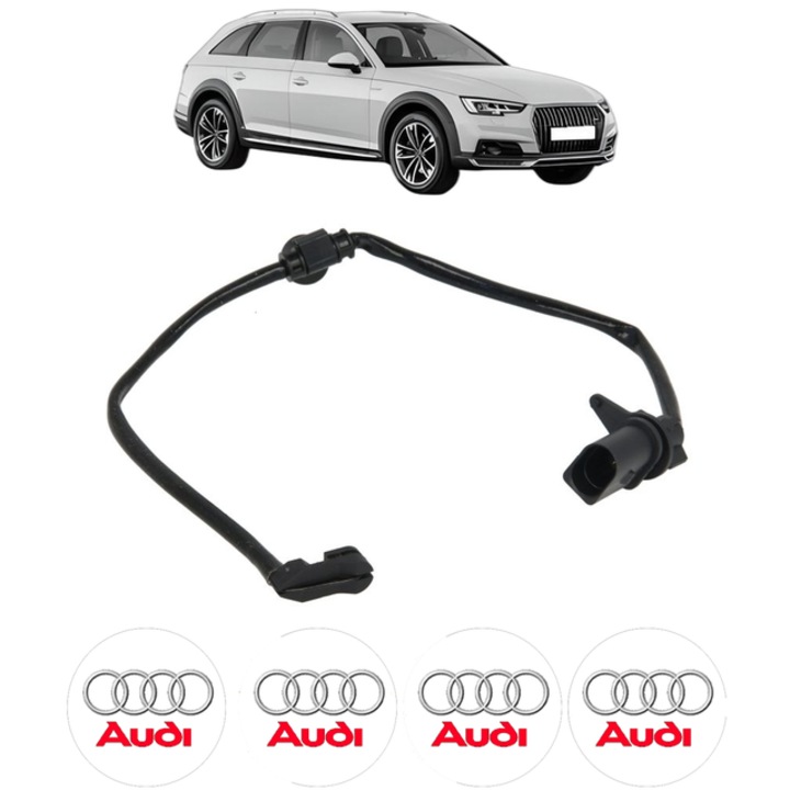 Senzor uzura placute frana AUDI A4 Allroad B9 (8WH, 8WJ) 2.0 TFSI quattro 252 CP din 2016, Bosch, 4x Stickere auto cu AUDI