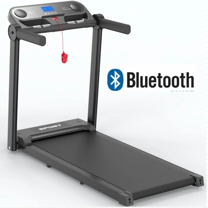 Banda de alergat Homeone, electrica, pliabila, 2HP, display LED, dimensiuni 125,5x61,5x14cm