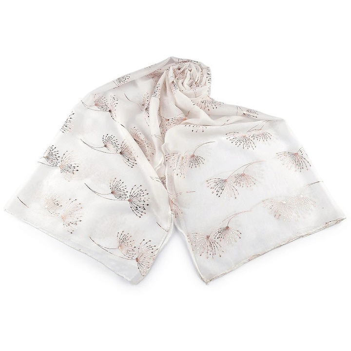 Esarfa / sal cu imprimeu auriu 70x180 cm