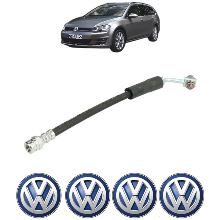 Furtun frana Spate Dreapta / Stanga Volkswagen GOLF VAN VII Variant (BA5) 1.6 TDi 110 CP din 2013 - 2017, 4x Stickere auto cu Volkswagen