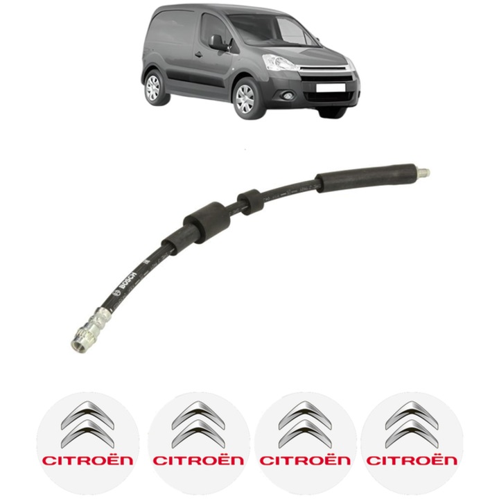 Furtun frână spate Citroen Berlingo Box Body/MPV (B9) 1.6 HDi 90, 422mm, set 4 stickere auto