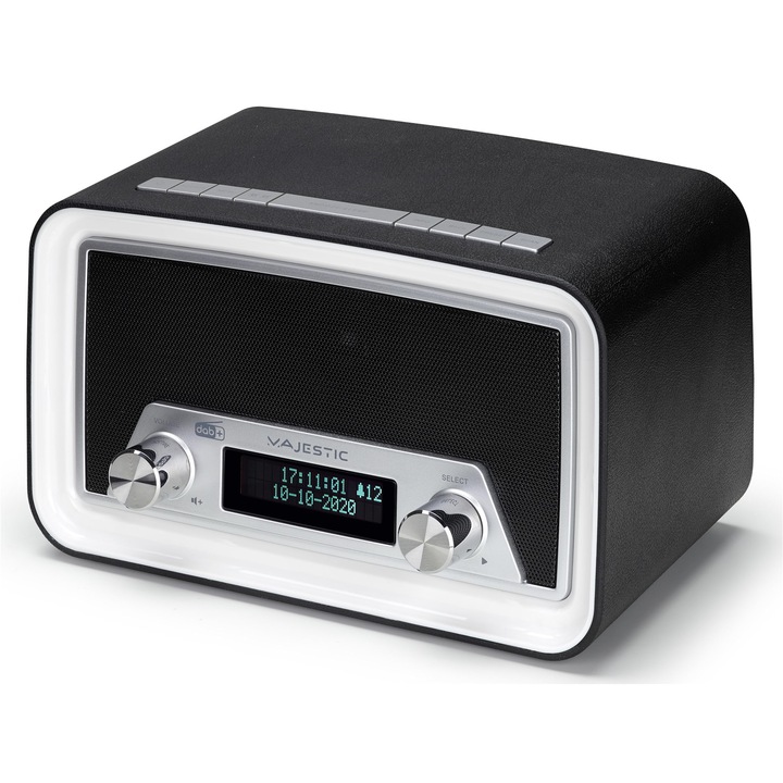 Radio cu ceas (Dab-842n) Negru Digital Am-FM Dab