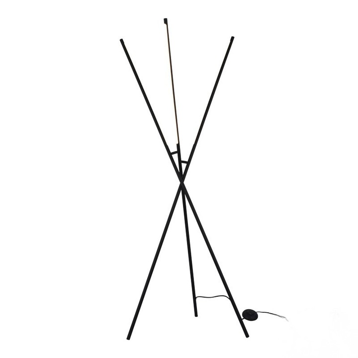 Lampadar Loly, negru, 40x40x145 cm