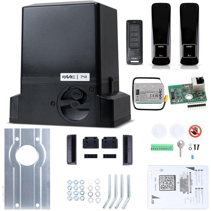 FAAC Delta 3 SMART 741 tolókapu automatizálási készlet, 900 kg, Wi-Fi, LAN, Bluetooth