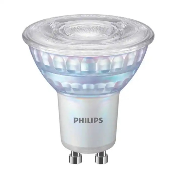 Bec LED Philips spot GU10 6.2 W 575 lm lumina calda 2700 K, dimabil