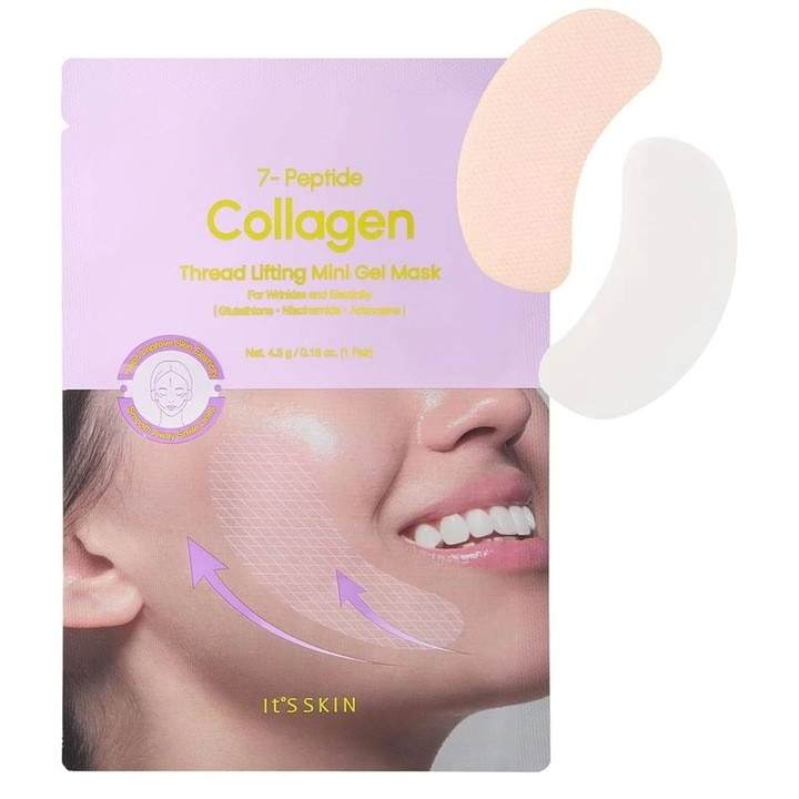 It's Skin 7-Peptide Collagen Lifting Gel Pads/Masca faciala - 1 bucata