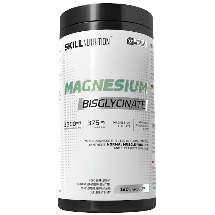Skill Bisglicinat de magneziu, Bisglicinat de magneziu - 120 capsule