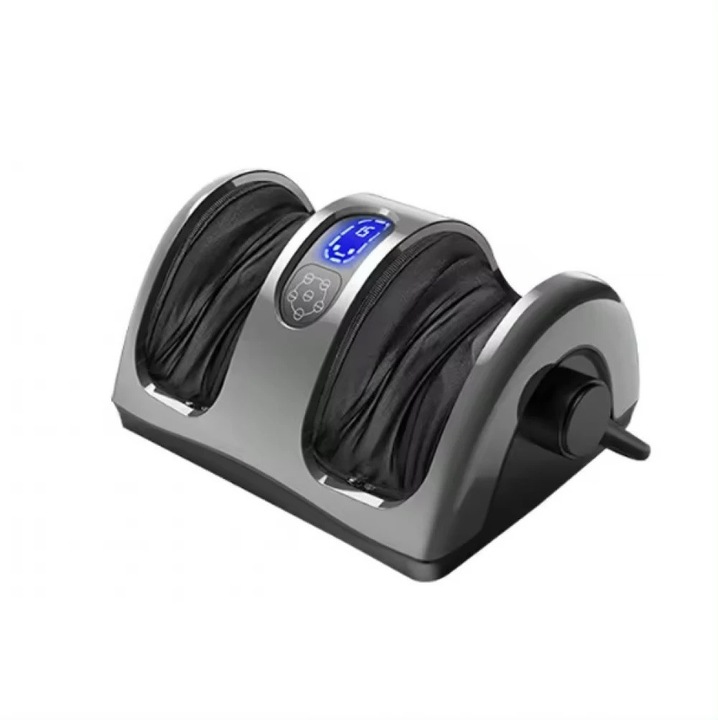 Aparat Masaj Picioare Shiatsu, ORTOSAN®, Aparat Masaj Picioare Cu Incalzire Si 3 Viteze Reglabile, Aparat Masaj Picioare 3D Pentru Talpi Si Pulpe Cu Telecomanda, Framantare Profunda, Huse Detasabile Si Bara Reglabila 360°, Negru