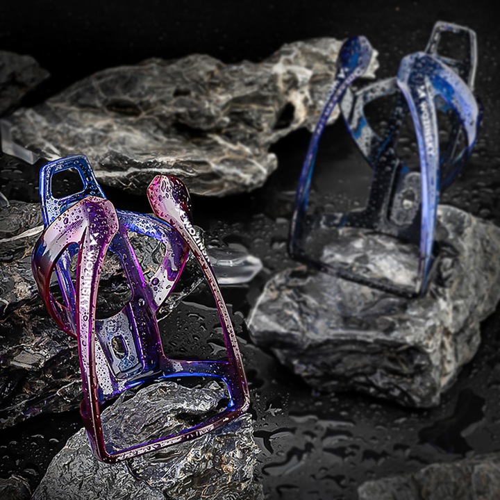 Стойка за бутилка за вода за велосипед Wozinsky WUR-01BP, PC, 135 x 77 мм, синьо / лилаво