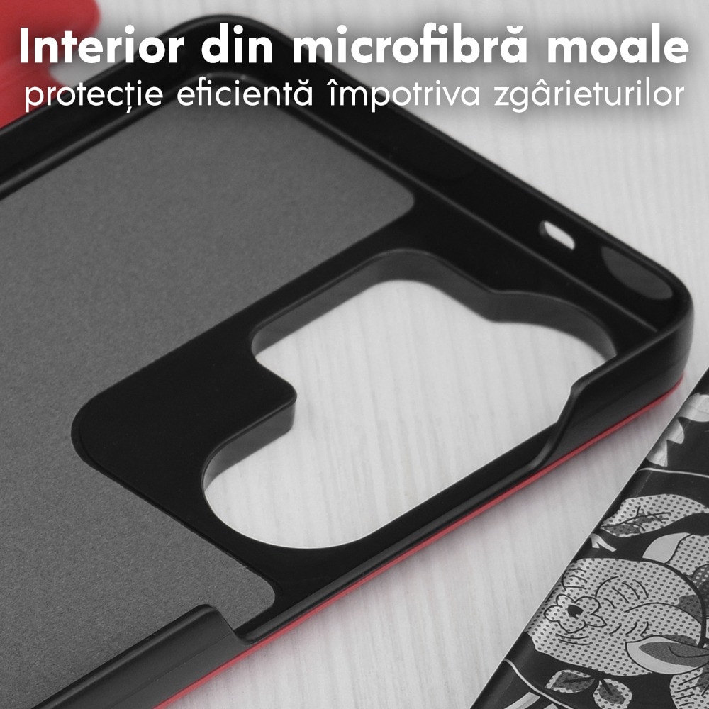 Husa pentru Samsung Galaxy S26 Ultra Tip Carte, S-View, Functie de Stand, Calitate Premium, Antisoc, Protectie Sporita, Rosu