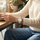 Szilikon szíj Huawei Watch GT4 41mm, GT 5 41mm, GT5 Pro 42mm, GT 6 41mm, Watch 5 42 mm, Xiaomi Watch S4 41mm, Realme Band 2, Garmin Forerunner 255S, Venu 2S 3S 4 41mm, Vivoactive 4S, 18 mm, Bézs