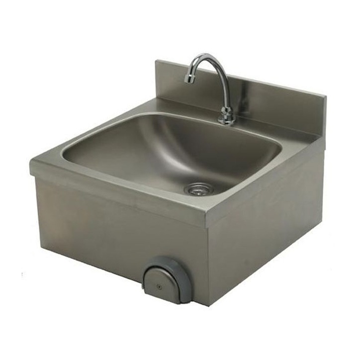 Lavoar, comanda la genunchi, inox, dimensiuni 500x500mm, Inox Piave