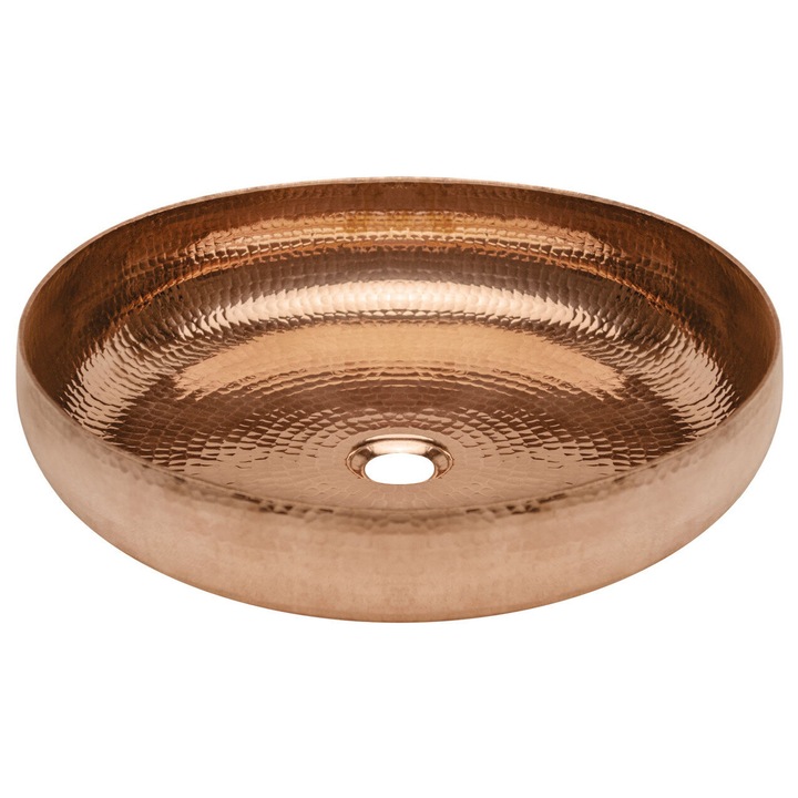 Chiuveta Domotechnika POLISH din cupru 45x10 cm, forjata manual