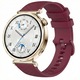 Szilikon szíj Huawei Watch GT4 41mm, GT 5 41mm, GT5 Pro 42mm, GT 6 41mm, Watch 5 42 mm, Xiaomi Watch S4 41mm, Realme Band 2, Garmin Forerunner 255S, Venu 2S 3S 4 41mm, Vivoactive 4S, 18 mm, Bordó