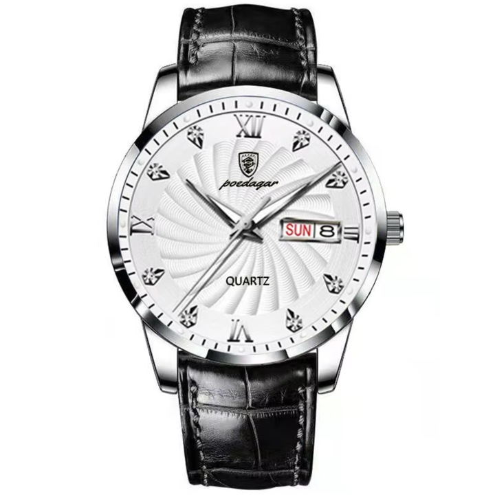 POEDAGAR KI-35024 karóra - Fekete / Fehér