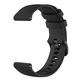 Szilikon szíj, kompatibilis Huawei Watch GT2 / GT3 42mm, Samsung Galaxy Watch 4 / 5 / 6 / 7 / FE, Garmin Forerunner 165 / 245 / 55 / 645, Venu / SQ, Vivoactive 3 / 5 / Music, Amazfit Bip, GTR 42mm, GTS 2 / 3 / 4 / Mini, BEST ACCESSORIES, 20mm, fekete