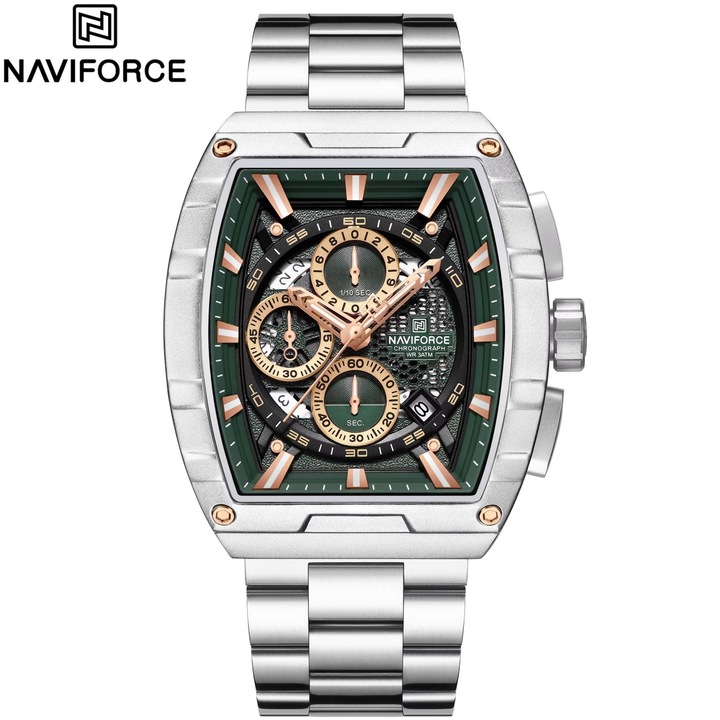 Ceas NAVIFORCE TN-38583 - Argintiu / Verde