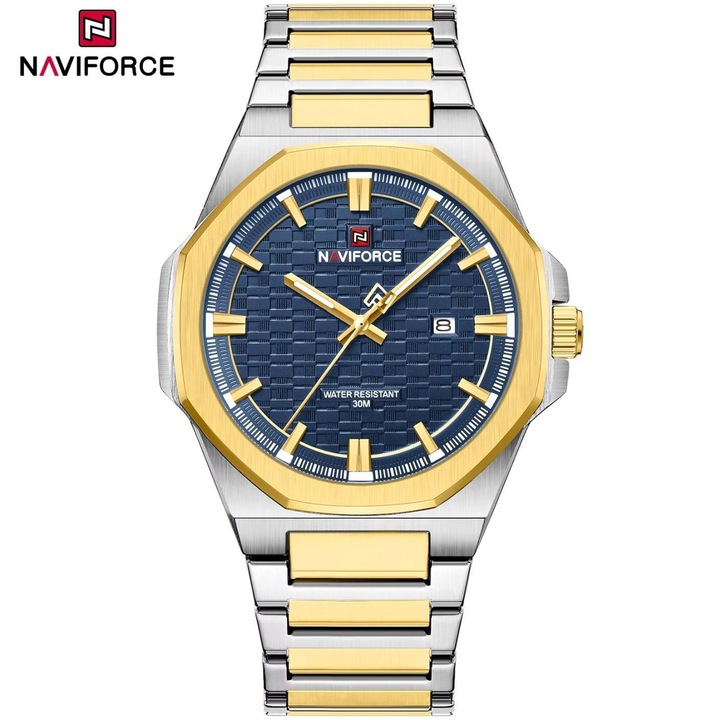NAVIFORCE ST-38666 Óra - Arany / Ezüst / Kék
