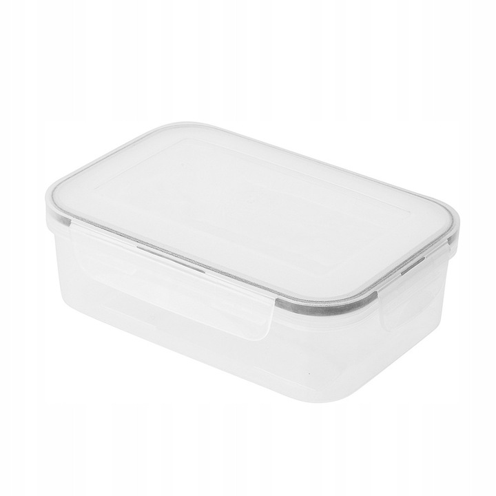 Cutie alimentara Altom, 0,9l, transparenta, 18,5x13x6cm, cu capac etans