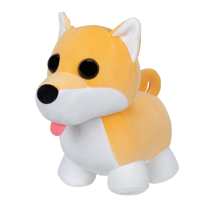 Jucarie de plus, Jazwares Adopt Me Collector Pluche, Shiba Inu, 20cm, multicolor, set 1 figurina