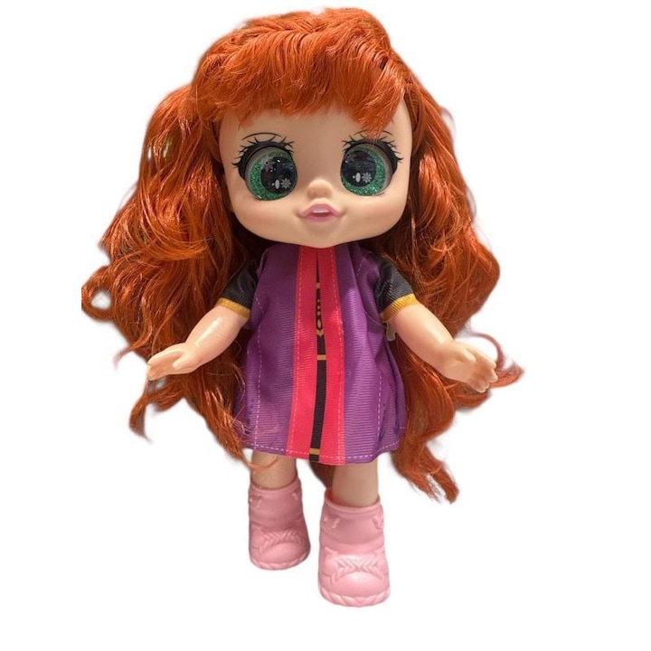 Anna hercegnő baba, csillogó 5D szemek, 29 cm, 3 év+