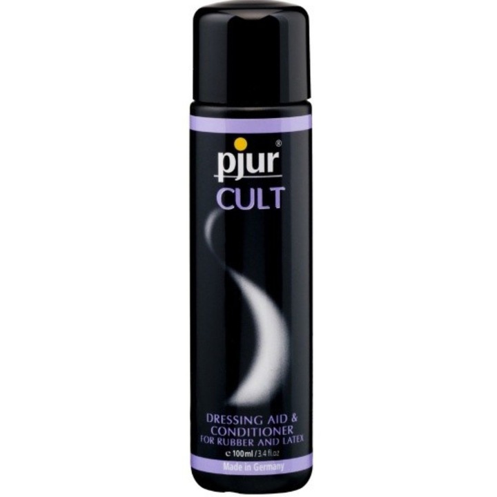 Lubrifiant Pjur Cult 100 ml, balsam pentru latex si cauciuc, flacon cu capac