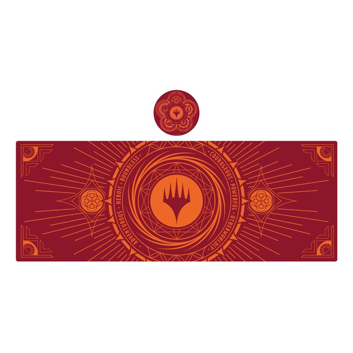 Комплект подложка за мишка FaNaTtik, геймърска, 800x300x3мм, червена