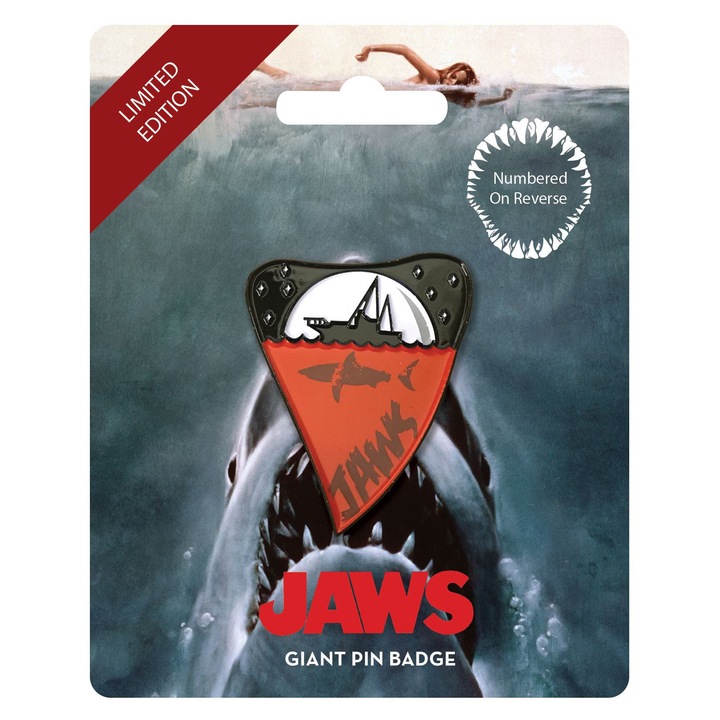 Kitűző, FaNaTtik, Jaws, fekete/narancssárga