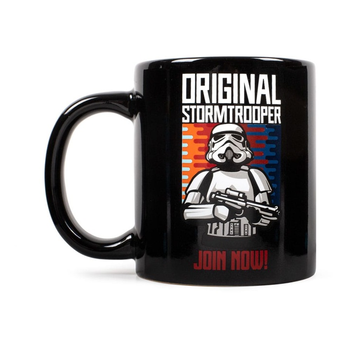 Cana Stormtrooper, Thumbs Up, negru, ideal pentru fani Star Wars
