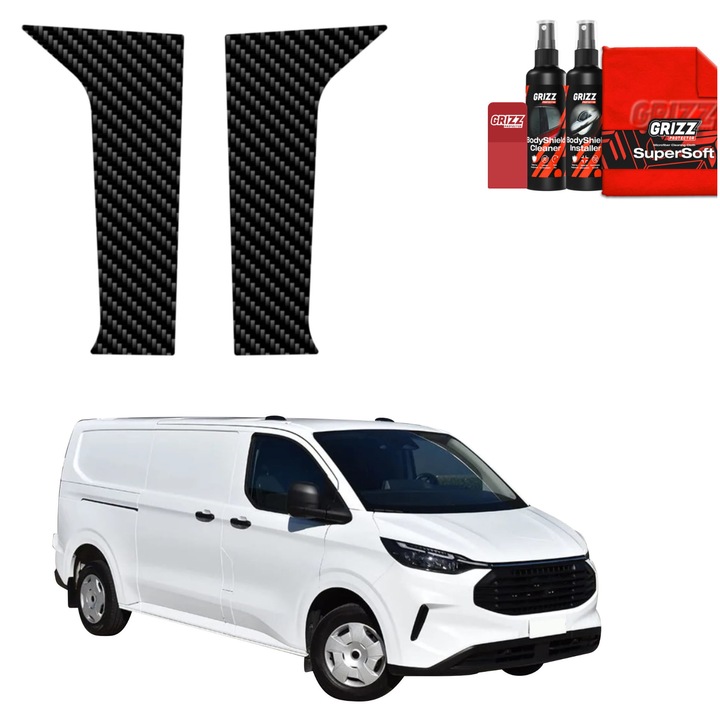 Folie carbon pentru stalpi, Grizzprotector - Bodyshield Carbon Pentru Ford Custom