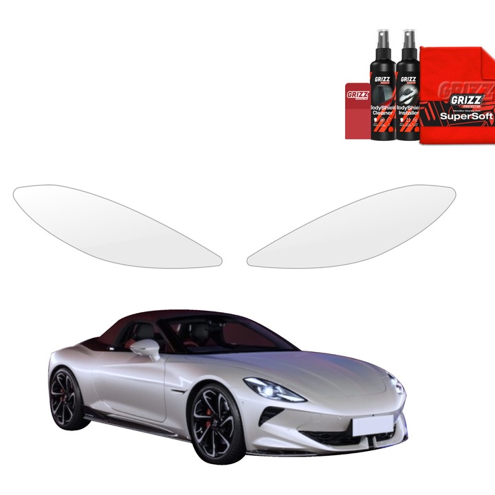 Folie de protecție transparentă pentru faruri, Grizz, Bodyshield, 30x45cm