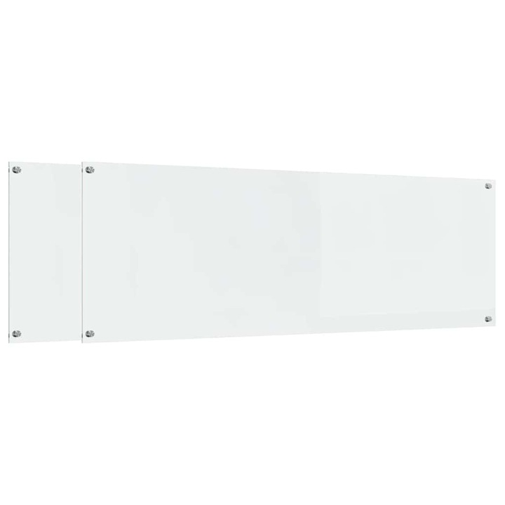 vidaXL Konyhai splashback 2 pcs Átlátszó 120 x 40 cm edzett üveg 3415491