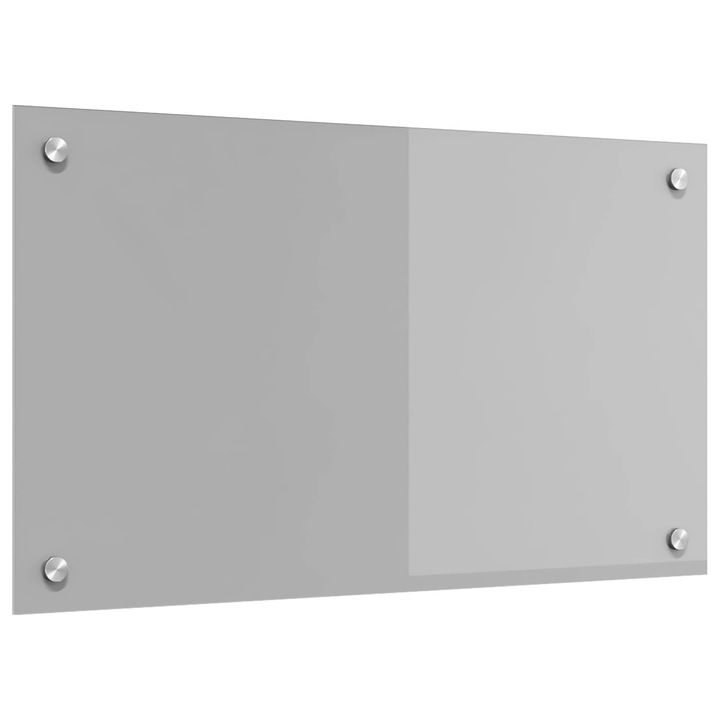 vidaXL Konyhai splashback Világosszürke 70 x 40 cm edzett üveg 42001226