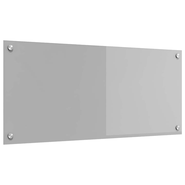vidaXL Konyhai splashback Világosszürke 90 x 40 cm edzett üveg 42001232