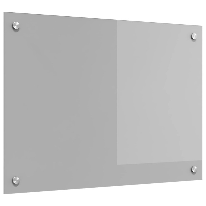 vidaXL Konyhai splashback Világosszürke 70 x 50 cm edzett üveg 42001227