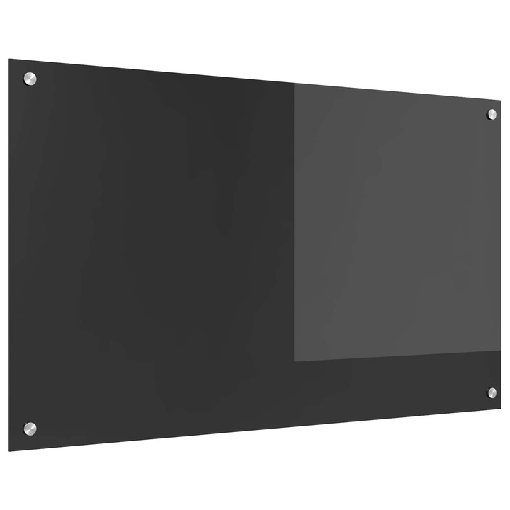 vidaXL Konyhai splashback Sötétszürke 100 x 60 cm edzett üveg 42001249