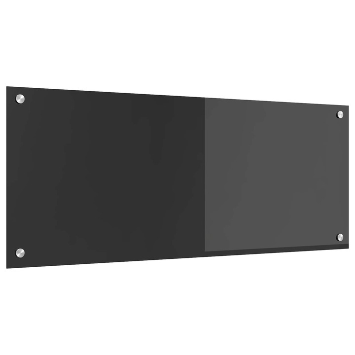 vidaXL Konyhai splashback Sötétszürke 100 x 40 cm edzett üveg 42001247