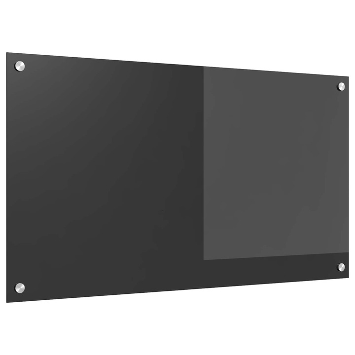 vidaXL Konyhai splashback Sötétszürke 90 x 50 cm edzett üveg 42001245